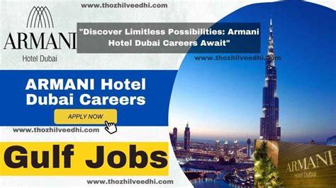 armani hotel dubai careers.